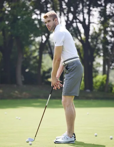 Miniatura 3 de PULI Vestido corto de golf elástico para hombre, de secado rápido, casual, ligero, frente plano, de 10 pulgadas, pantalones cortos híbridos