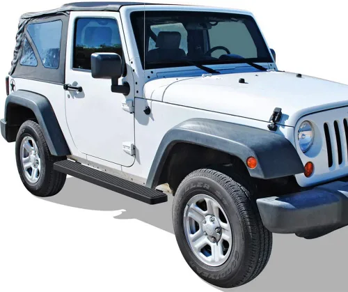 Miniatura 6 de iBoard estribos para Jeep Wrangler Sport Utility 2007-2017, 2 puertas, Negro