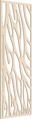 Miniatura 190 de 9 3/8"W x 24 3/8"H x 1/4"T Bristol Decorativos Paneles de Pared de Madera Calado, Cereza