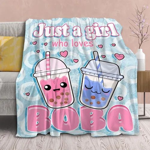 Miniatura 8 de Manta de Axolotl de regalo para niñas y mujeres, manta ligera con la frase "Just A Girl Who Loves Axolotls" de felpa con bonitos animales y peces