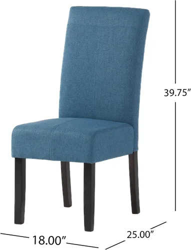 Miniatura 3 de Christopher Knight Home Pertica Silla de comedor de tela, beige 25 pulgadas de profundidad x 18 pulgadas de ancho x 39.75 pulgadas de alto