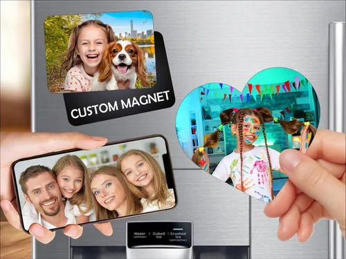 My Happy - Regalos personalizados | Imanes personalizados | Foto magnética cuadrada para decoración especial del hogar, escuela, oficina, cocina,
