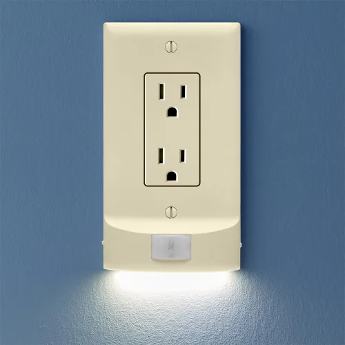 Miniatura 24 de 2 unidades - SnapPower MotionLight [para tomas decorativas] - Luces nocturnas LED con detección de movimiento incorporadas en la placa de pared
