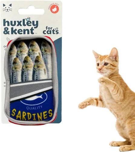 Miniatura 29 de Huxley & Kent Juguete de Peluche para Gatos - Juguete Interactivo de Hierba Gatera para Gatos y Gatitos - Suave con Crujido y Hierba Gatera