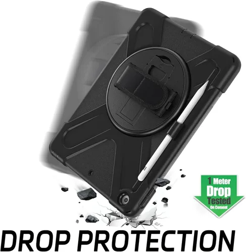Miniatura 6 de ZenRich Funda a prueba de golpes para iPad de 9ª/8ª/7ª generación de 10.2 pulgadas 2021/2020/2019, Funda resistente de servicio pesado con soporte