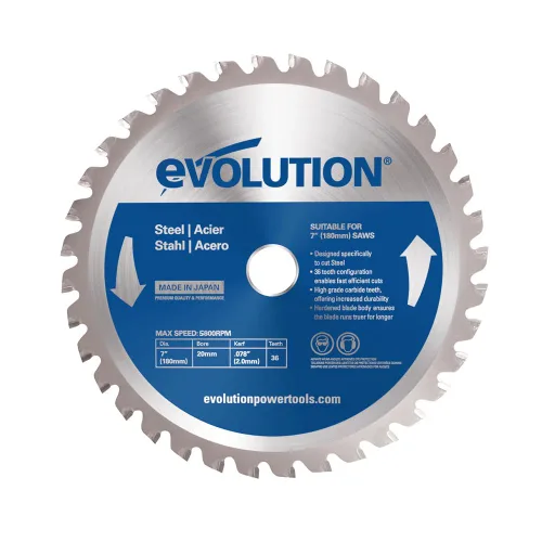 Miniatura 9 de Evolution 14BLADESS Cuchilla de acero inoxidable de 90 dientes de 14" Cuchilla de sierra TCT para Evolution S14CPS, S15CPS, S355MCS, S355CPSL