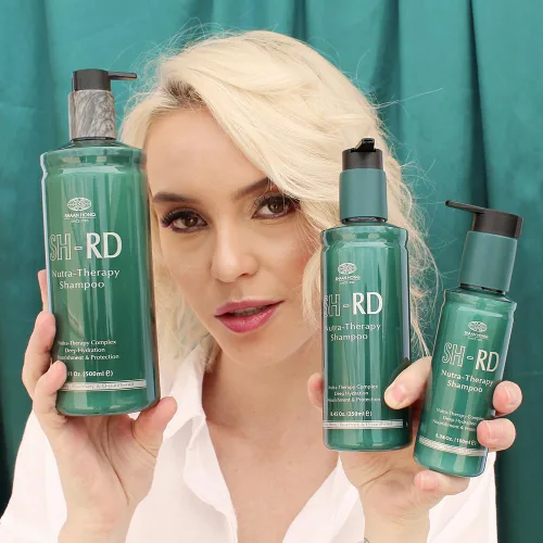 Miniatura 7 de SH-RD Nutra-Therapy Champú para cabello seco dañado Champú proteico que reduce las puntas abiertas Hidrata el cabello encrespado Adecuado