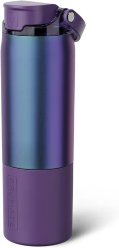 Miniatura 52 de BrüMate Rise - Botella de agua de 18 onzas con popote de silicona cubierto Botella de agua para niños aislada 100% a prueba de fugas Base apta