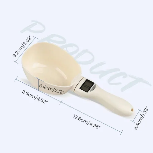Miniatura 2 de Cuchara medidora digital, 2025 nueva escala de medición de alimentos de 28.22 oz/0.00 oz de alta precisión con pantalla LCD, cuchara medidora