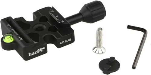 Miniatura 13 de Haoge Convertidor de adaptador Boss hembra a macho con abrazadera de liberación rápida compatible con Arca Swiss de 2.283 in para trípode Manfrotto