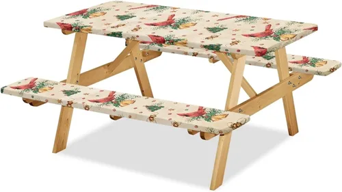 Miniatura 10 de Juego de 3 piezas de mantel de picnic con hojas de arce de pavo y girasol, lavable a máquina, fácil de instalar, funda para mesas y asientos Girasol