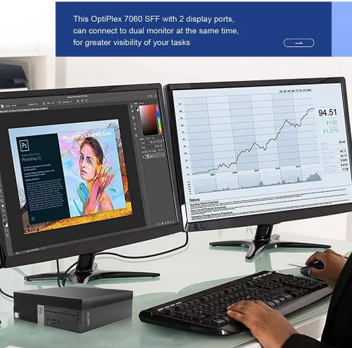 Miniatura 4 de Dell OptiPlex 7060 Windows 11 Pro - Computadora de escritorio SFF, Intel 8ª generación i7-8700 Hexa Core, 32 GB DDR4 Ram 512 GB NVMe M.2 SSD, AX210