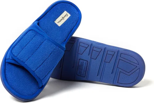 Miniatura 5 de Dearfoams Pantuflas de rizo de espuma viscoelástica ajustables para hombre y exterior
