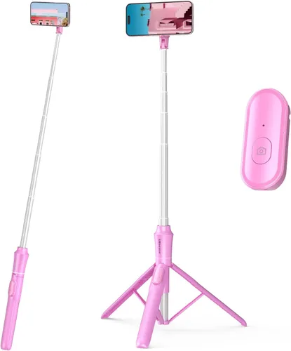 Miniatura 8 de UBeesize Trípode magnético para teléfono selfie de 62 pulgadas con control remoto inalámbrico, soporte extensible para teléfono celular, compatible