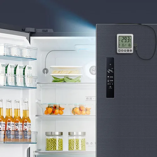 Miniatura 6 de Termómetro para refrigerador, alarma de congelador, termómetro digital para congelador con sensor adicional, alarma de alta y baja temperatura