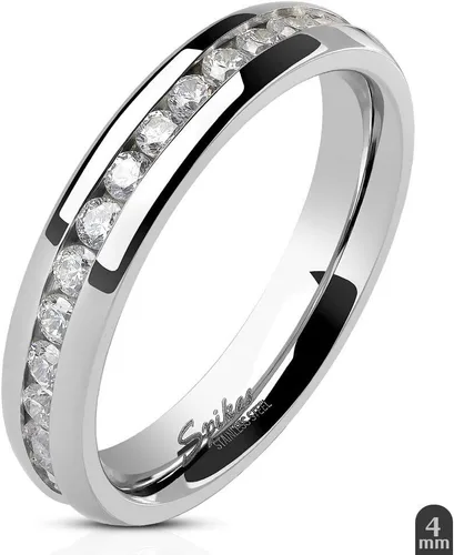 Miniatura 4 de His and Hers conjunto de anillos de boda de acero inoxidable y anillo de bodas infinito