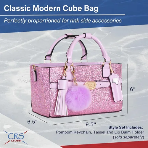 Miniatura 140 de CRS Cross Rink Side Tote. Ice Skating Accessory Bag-Figure Skating, Roller, Inline Skaters, Dance, Cheer.Organizes Guards Water Bottle Phone