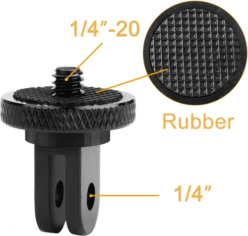 Miniatura 2 de ChromLives Soporte de trípode para cámara, adaptador de trípode de 1/4 de pulgada -20, trípode de montaje de conversión compatible con cámaras