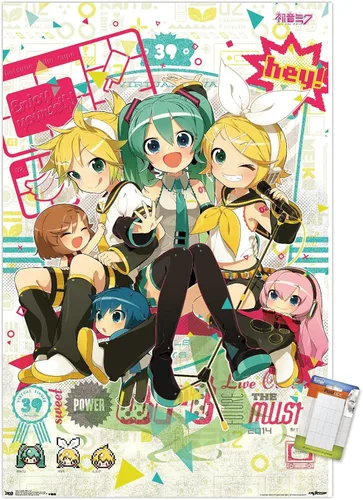 Miniatura 12 de Trends International Hatsune Miku Hey - Póster de pared (22.375 x 34 pulgadas)