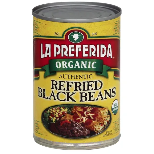 Miniatura 3 de La Preferida Frijoles Refritos Negro Orgánico, 15 oz (Paquete de 3)