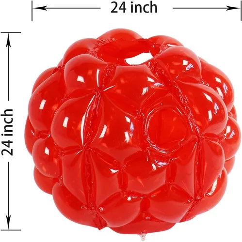 Miniatura 2 de SUNSHINEMALL Paquete de 2 bolas inflables de parachoques para niños, bolas gigantes de zorb, bolas de sumo para hámster humano, bolas de burbujas