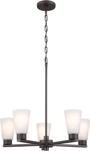 Miniatura 13 de Kichler Stamos - Candelabro de 3 luces, lámpara de techo moderna para sala de estar, comedor, dormitorio o vestíbulo, en bronce envejecido®