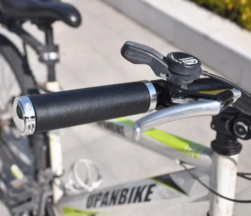 Miniatura 4 de UPANBIKE Empuñaduras de cuero de 7/8 pulgadas con doble bloqueo en agarre ajuste 0.874 in manillar para bicicleta de montaña bicicleta de carretera