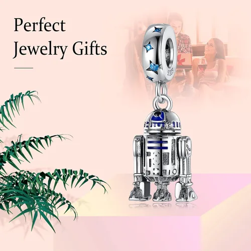 Miniatura 3 de Dijes de plata de ley 925 para pulseras, collares, héroes de películas y flores, cuentas colgantes colgantes, dijes de dibujos animados, regalo