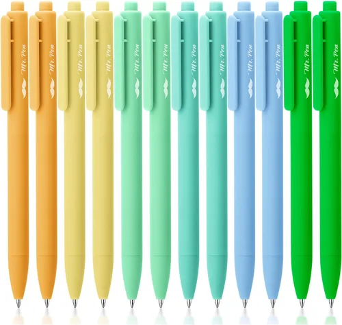 Miniatura 19 de Mr. Pen - Bolígrafos de gel retráctiles, paquete de 12, secado rápido, bolígrafos de gel de punta fina de 0.7mm, bolígrafos retráctiles, bolígrafos