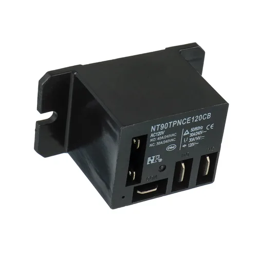 Miniatura 4 de NT90-AC120V-10X Relé de potencia CA 120V bobina 120 VCA 30A 40A SPDT (1NO 1NC) con montaje de brida y 10 terminales de conexión rápida cables mini