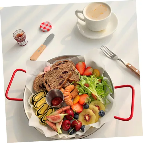Miniatura 6 de Bandeja de vajilla antiquemaduras, 1 unidad, plato de comida para fiestas, papas fritas, bandeja de almacenamiento, accesorio para barbacoa