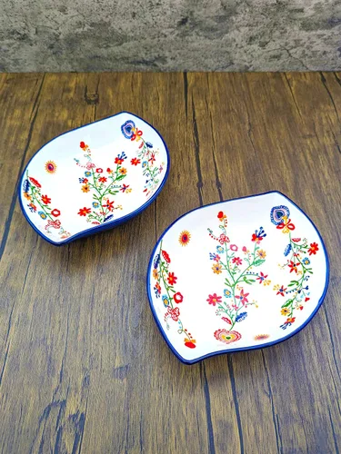 Miniatura 9 de Portuguese Pottery Alcobaça - Tazón de cerámica para servir (2 unidades)