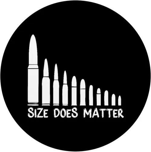 Miniatura 3 de El tamaño Does Matter Funny Gun Ammo Bullet Size Matters PopSockets PopGrip: agarre intercambiable para teléfonos y tabletas