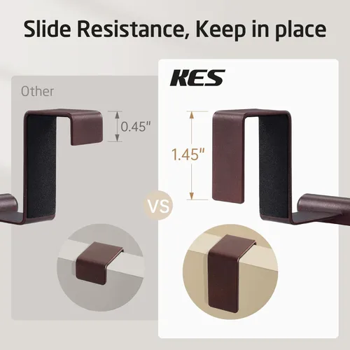 Miniatura 3 de KES Toallero sobre el Gabinete que se Ajusta a 1" de Grosor, Soporte para Toallas de Cocina para Gabinete, Barra para Toallas sobre la Puerta