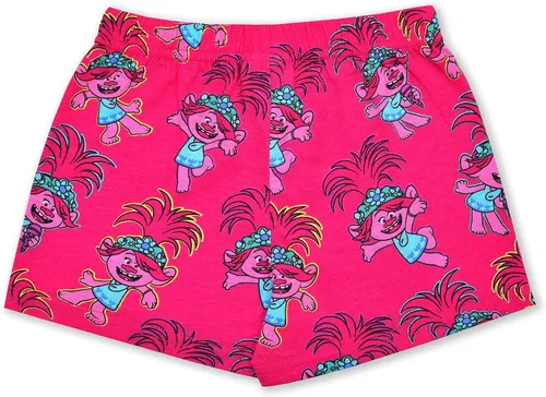 Miniatura 5 de Universal Trolls Poppy 2 Pack Short Sleeves Tee and Shorts Set for Girls, Kids Outfit Bundle