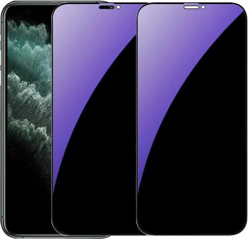 Miniatura 9 de Paquete de 2 protectores de pantalla anti-espía de vidrio templado de privacidad para iPhone Xs Max/iPhone 11 Pro Max, película antiespía, dureza