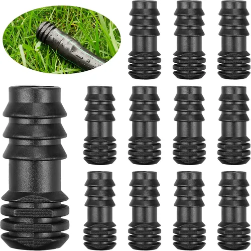 Miniatura 7 de Enchufe de extremo de riego por goteo de 1/2 pulgada, 12 accesorios de riego de tapa de extremo de púas para tubos de riego de 1/2 pulgada