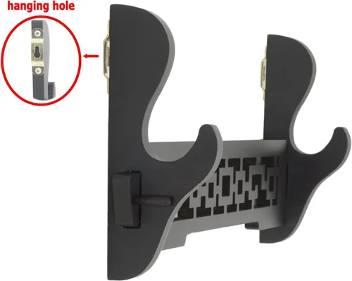 Miniatura 3 de Soporte de pared para espada Samurai Sword Katana Wakizashi, soporte de exhibición de 1 nivel