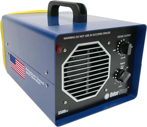 OdorStop OS3500UV Generador de Ozono de grado profesional. 3 placas de ozono con radiación ultravioleta (UV).