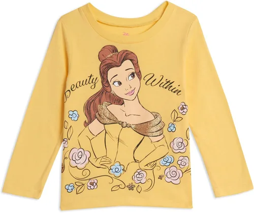 Miniatura 2 de Disney Princess Ariel Cenicienta Belle - Paquete de 3 camisetas de bebé a niño grande
