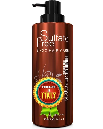 Miniatura 2 de BINGO HAIR CARE Champú y acondicionador de aceite de argán marroquí, aceite orgánico 100% natural, revitalizante, nutritivo, antiencrespamiento, sin