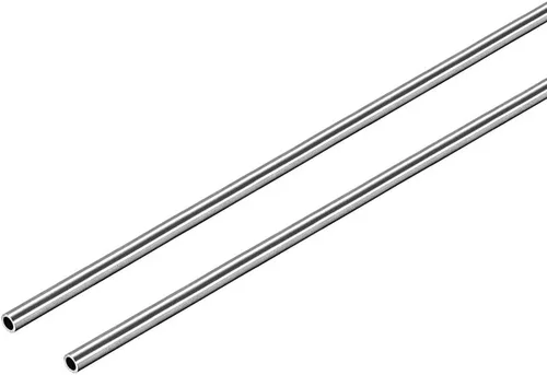 Miniatura 5 de uxcell Tubo redondo de acero inoxidable 304 0.118 in OD 0.008 in espesor de pared 9.843 in de longitud Tubo recto sin costura 2 piezas