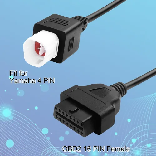 Miniatura 3 de Adaptador OBD2 de 4 pines compatible con OBD a 4 pines para cable de diagnóstico de motocicleta Yamaha, adaptador OBD2 de 4 pines compatible