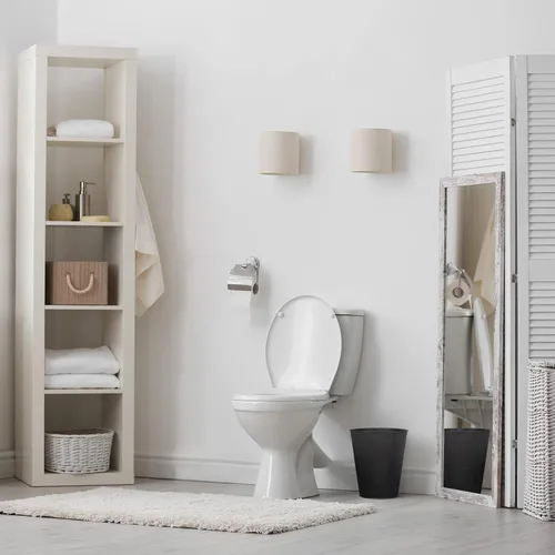 Miniatura 5 de Papelera para dormitorio, baño, bote de basura 6 litros, negro, acero inoxidable