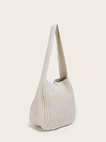 Miniatura 21 de ENBEI Bolsos de hombro para mujer Bolsos de ganchillo Bolso de punto grande Bolso de mano estético para la escuela lindo Bolsas de mano Bolsa