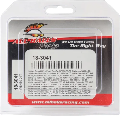 Miniatura 4 de All Balls Racing 18-3041 Kit de reconstrucción de pinza compatible con/repuesto para Can-Am Commander Max 1000 2015-2016, Commander Max 1000