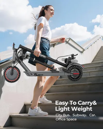 Miniatura 7 de Joyhis Electric Scooter for Adults - 19/22MPH & 15/22Mile Range, 8.5"/10" Solid Tires Folding Commuter E-Scooter with Dual Suspension, App Control &