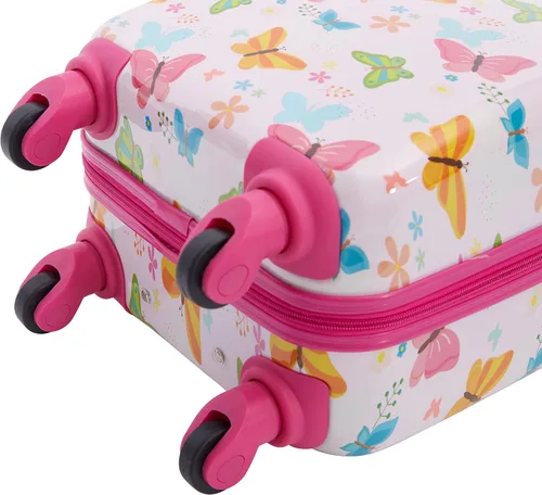 Miniatura 13 de Travelers Club Juego de viaje de equipaje para niños, 23 piezas, mariposa, 5, Mariposa, Juego de equipaje de viaje para niños de 23 piezas