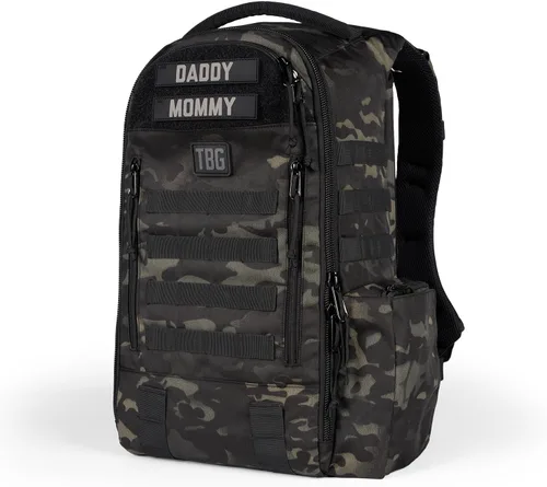 Miniatura 10 de Tactical Baby Gear Daypack Mochila Táctica de Pañales para Papás - Compatible con MOLLE, Alfombrilla de Cambio Integrada, Correas para Cochecito