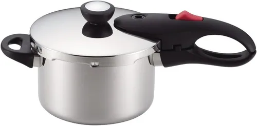 Miniatura 14 de Pearl Metal HB-5136 - Olla a presión, 1.3 galones (5.5 L), ambas manos, fondo de 3 capas, conmutable, Quick Eco Plateado (sliver)